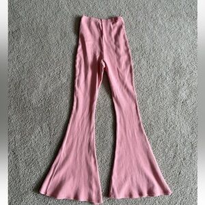 Out From Under Ryan Ribbed Flare Pant Knit Urban Outfitters Festival Pink medium